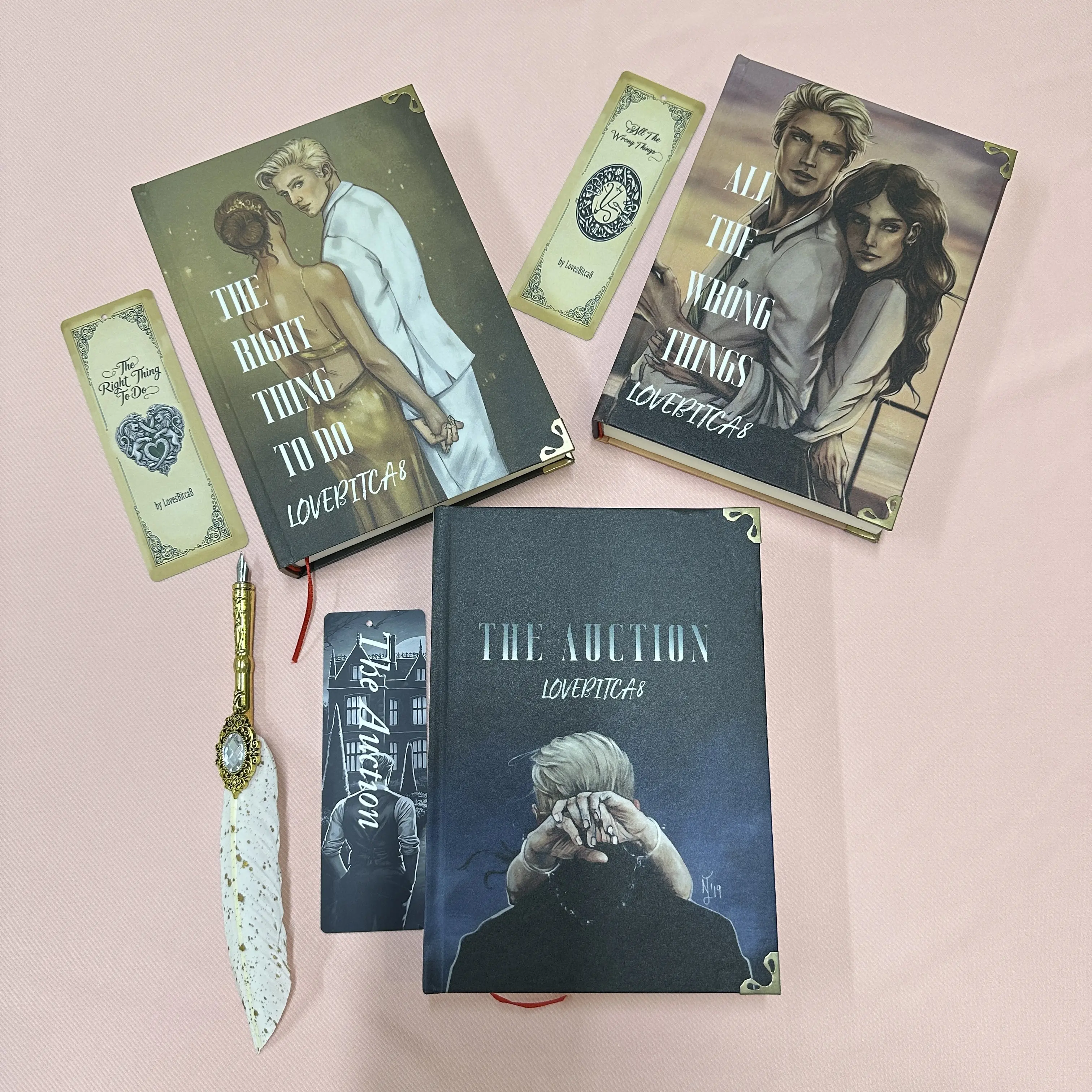 Rights and Wrongs Series by LovesBitca8 Hardcover Books, Buy Single Book or Full 3 Book Set, Includes Bookmark