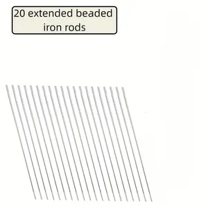 20pcs DIY Bead Pen Rod Set, Regular and Extended Length, Creative Craft Making Accessories, Jewelry Making Parts, Handmade Crafts, Beading Accessories, Beads And Accessories