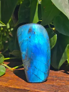 Labradorite Crystal Free Form Carving "E"