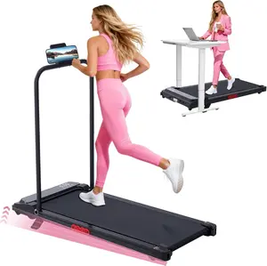 Walking Pad with Handle Bar and Incline, 3.0HP Electric Portable Small Treadmills with Incline for Home Small Spaces, 0.6-7.6MPH Compact Walking Pads Treadmill with Handles, 350LBS