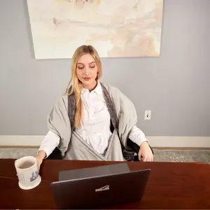 Snuggleback Chair Blanket - Soft and Durable Fleece Material, ECO-FRIENDLY, Variety of Striped Patterns, One-Size-Fits-Most, Easy Maintenance