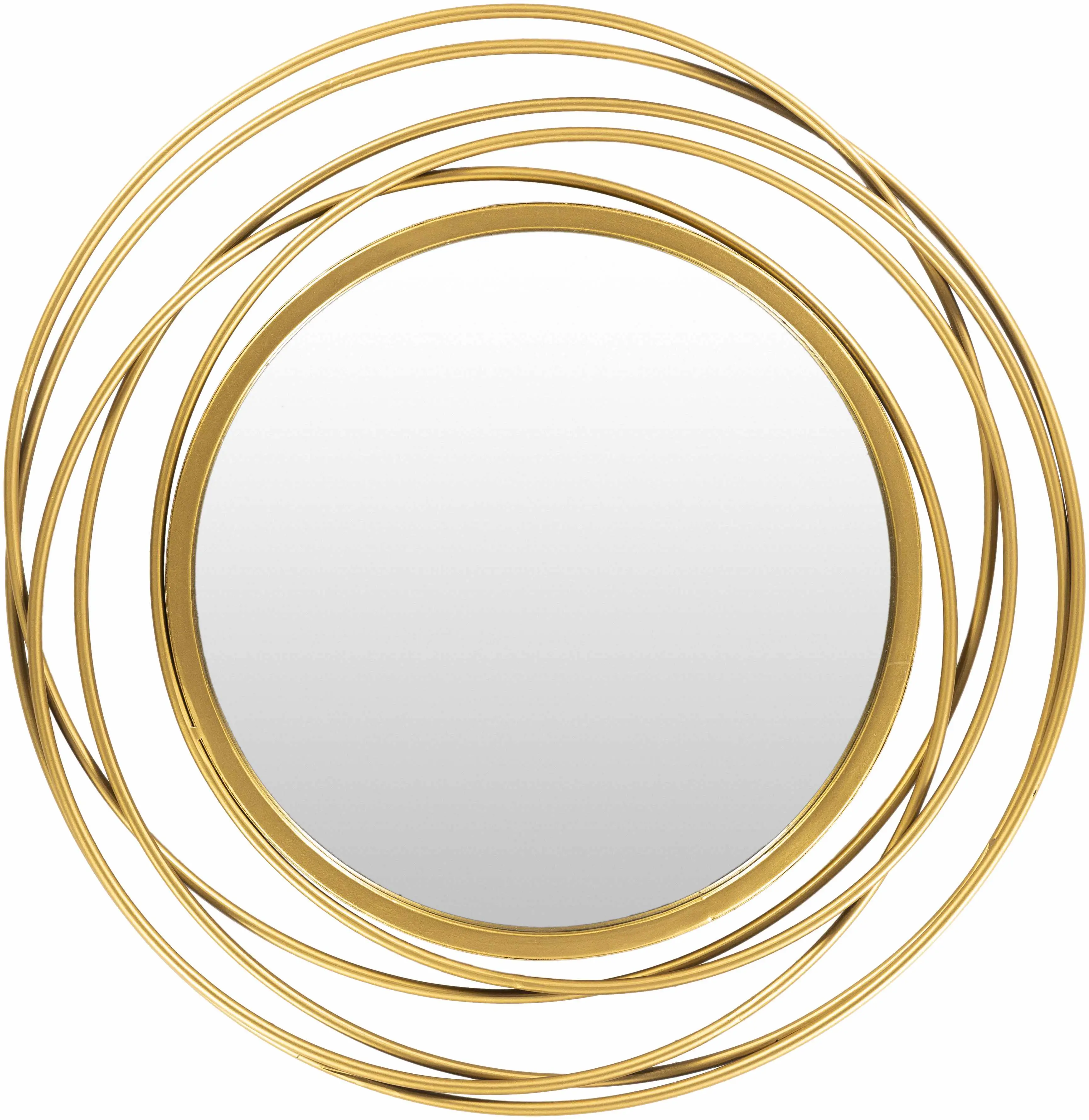 Monamon Round Rattan Mirror, Modern Home Decor Piece, Stylish Decor for Living Spaces