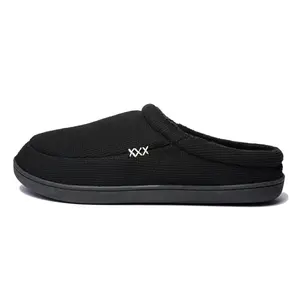 Slipper Men's Slippers Men Slippers casual cotton shoes solid color pure cotton grey