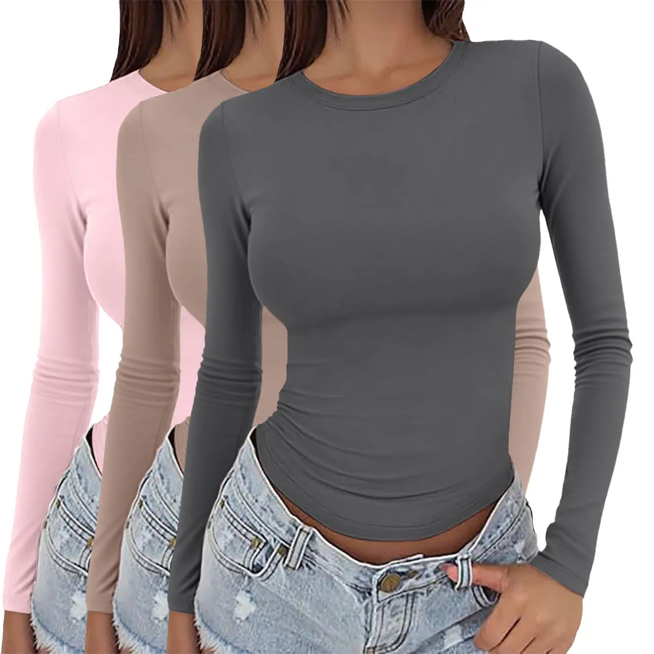 Gray + Pink + Light Brown