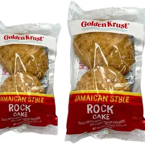 Golden Krust Jamaican Style Rock Cake Classic Toasted Coconut Flavor 8 oz Packaged Dessert snack business