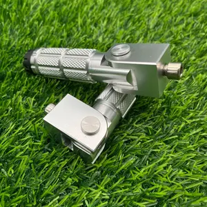 Motorcycle Modification Aluminum Alloy Folding Footrest, 8mm Screw Mounting Footrest, Universal Motorcycle Accessories for Honda Monkey 125, Motorcycle Parts