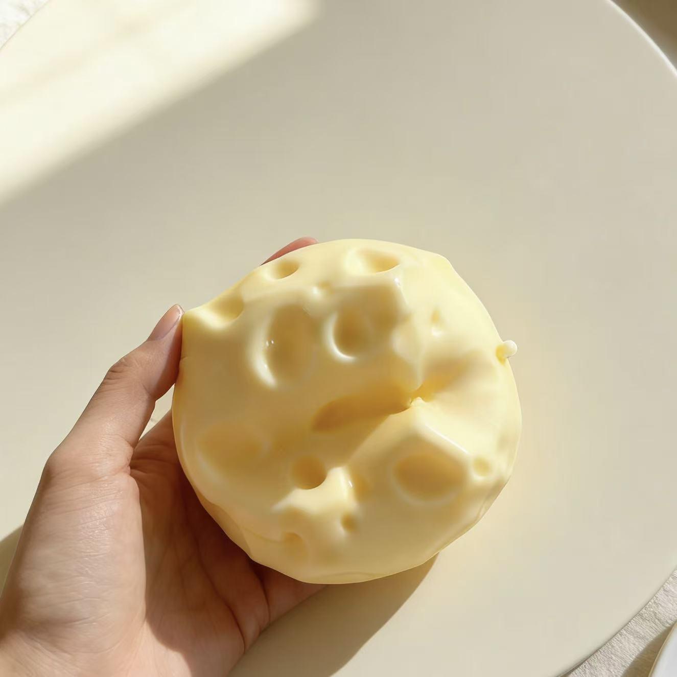 Big Cheese S-quishy,Squi-Shy Cheese Sugar Cube Squ-ishy Sensory Toy, Slow-Rebound Shapeable Squeeze Ball Sensory Fidget Toy Relieves Stress for Kids and Adults Desk, 7x7x7cm