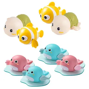 Bath Toys for Toddlers 1-3, Animal Floating Wind Up Bathtub for Kid, Preschool Toddler New Born Infant Water Pool Toys