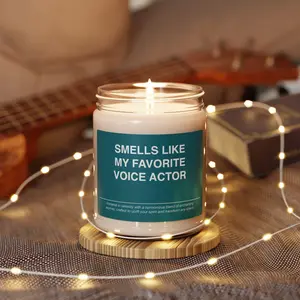 Voice Actor Candle Gift, Smells Like Voice Actor Candle, Souvenir Scented Soy Wax Candle Jar 9oz For Friend, Scented Soy Candle, Candle for gift, Gift for Voice Actor