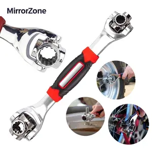52-in-1 Multifunctional Socket Wrench,Combination Wrench Set with Multifunction 360 Degree Rotating Head,Universal Double-ended Wrench Tool for Home & Car Repair,MirrorZone.