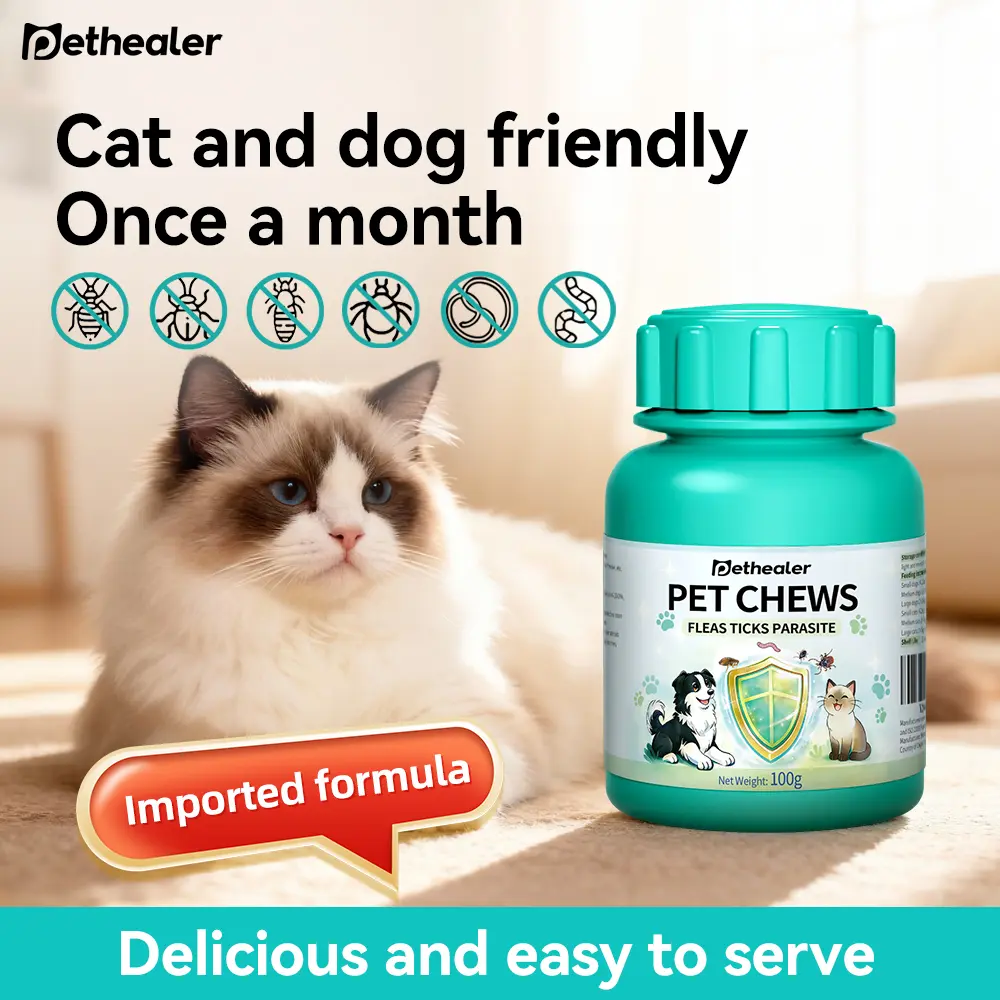 Pethealer PET CHEWS: A holistic parasite prevention supplement (for dogs and cats).