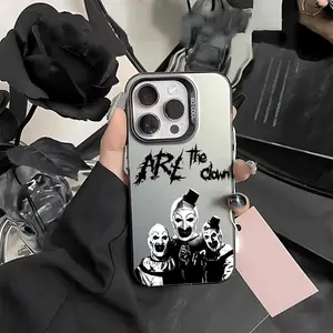 The clown horror movie T-Terrifier Phone Case Suitable for iPhone 17 16e 16 15 14 13 12 11 Mini Pro Max Air X XR XSMAX 8 7 Plus Anti Fall Matte Back Cover Casing