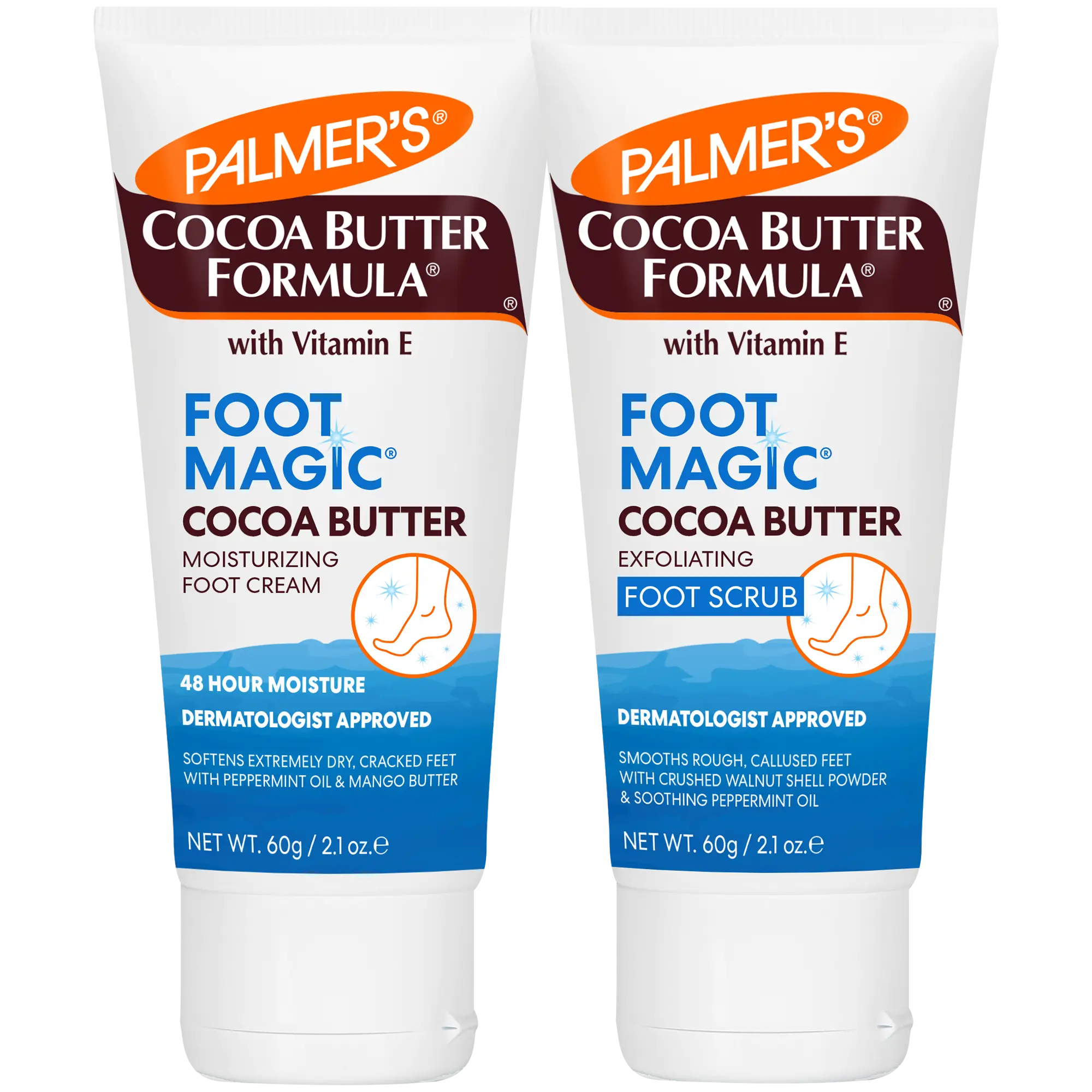 Palmer's Cocoa Butter Formula Foot Magic Foot Scrub + Foot Cream Bundle