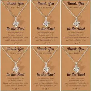 Veliora  B 6 Pcs Bridesmaid  Bridesmaid  for Women Tie The Knot  Wedding  Bridesmaids Proposal  stud earring Elegant Rose Bear Necklace Gift friendship bracelets luck jewelry tarnish proof