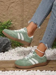 Women's Large Size Casual Shoes, Leopard Pattern, Textile Upper, Rubber Sole, All Seasons, Comfortable Daily Wear, Retro Style, Sneakers