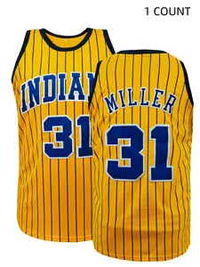 Men's Basketball Jersey, Loose Letter Embroidery Sleeveless Basketball Vest, Breathable Fabric Basketball Shirt for Training, Casual & Outdoor Sports, Sportswear Top, Breathable Athletic Top, Athletic Training Apparel, Gym Workout Tops, Stylish Jersey