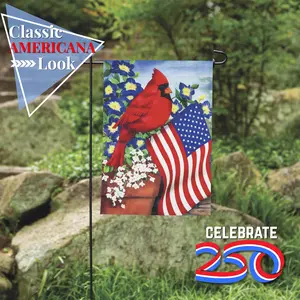 America’s 250th Patriotic Garden & House Flag Collection – Seasonal Decor Featuring Pups, Cardinals, and Floral Designs