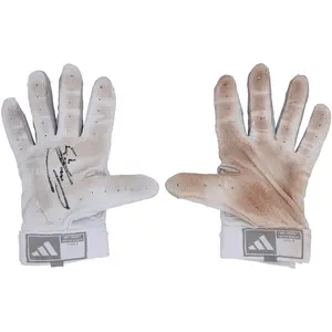 Jackson Holliday Baltimore Orioles Autographed Game-Used White and Gray Adidas Batting Gloves from the 2024 MLB Season - RG133321647-48 - Fanatics Authentic Certified