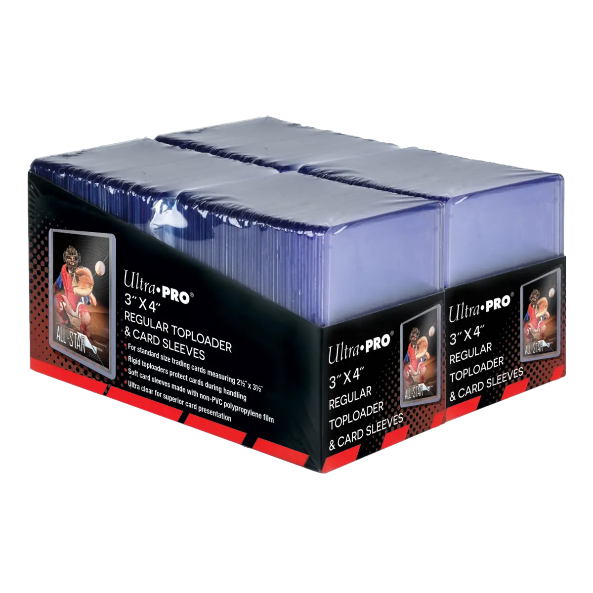 3" x 4" Clear Regular TOPLOADER® Sleeves and Soft Sleeves Bundle (200ct) for Standard Size Cards