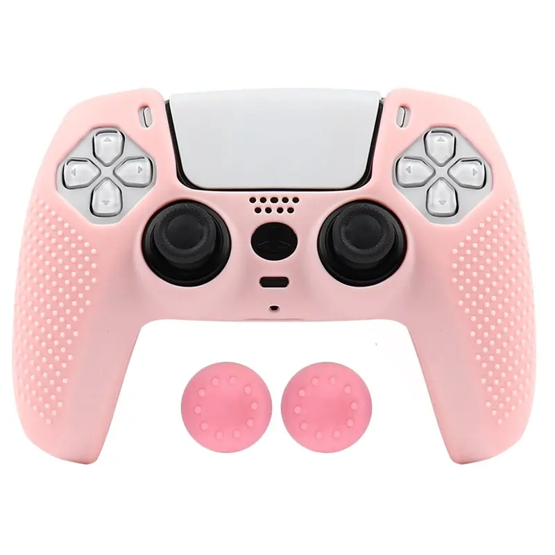 Anti-slip Soft Silicone Protective Case Gaming Accessory Gaming Stuff For PS5 Playstation Accessories Game Controller Cover Skin Gamepad Cases Covers Joystick Cover Console Controller Accessories for PS5