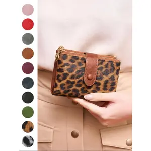 2026 NEW Women's RFID Blocking Dual Zippers Wallet Large Capacity Card Slots Coin Pouch Cash Clip ID Window Casual Fashion Accessory Christmas Valentine's Day Gift TikTokShop