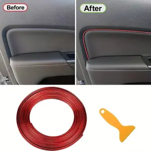 Universal Car Interior Trim Strip, 197 Inch Automotive Decorative Accessories, Gap Filler Decoration Strips, Durable & Easy Install, Car Interior Accessory