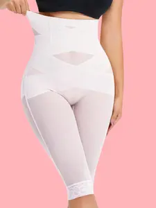 WWomen’s Seamless Shaping Leggings – 3/4 Compression Pants with Tummy Tuck & Hip Lift for Daily Comfort