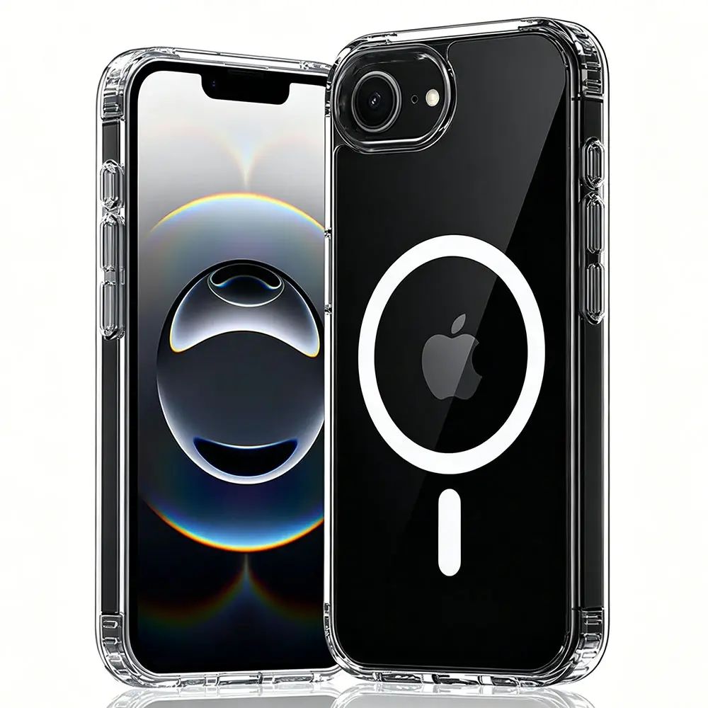 Magnetic Shockproof for iPhone 17E 16E Case Cover [Compatible with MagSafe] Anti-Yellowing, Matte Protective Smartphone Case Protection Protective Covers Mobile Phone Casing Protective Cellphone Casing