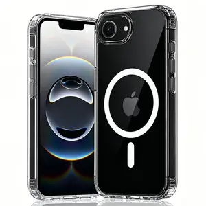 Magnetic Shockproof for iPhone 17E 16E Case [Compatible with MagSafe] Anti-Yellowing, Matte Protective Smartphone Case Protection