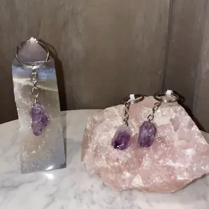 Amethyst keychain