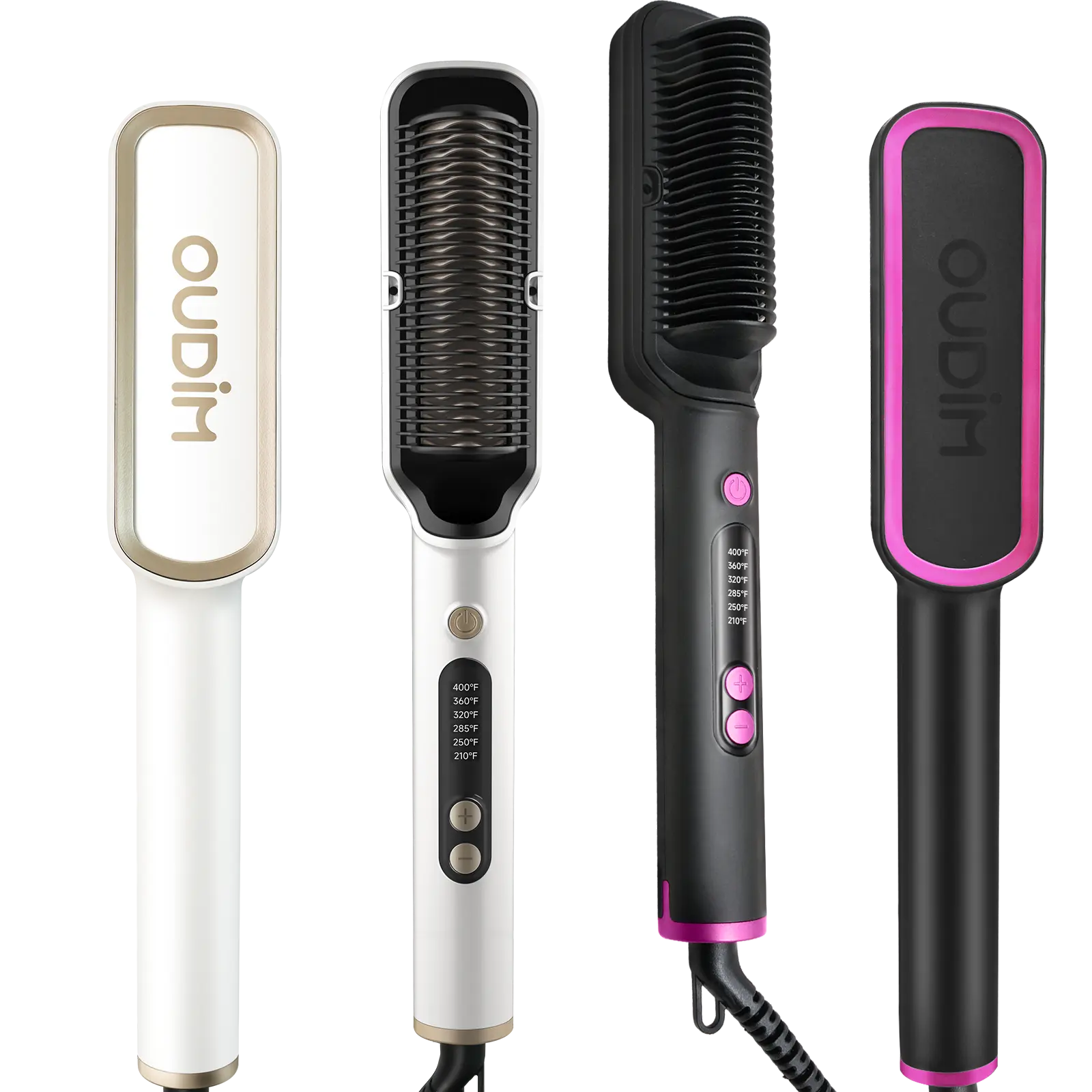 OUDIM Negative Ionic Hair Straightener Comb, six Temperature Settings, Precise Temperature Control, Heats up Fast, auto Shuts Off Comfort