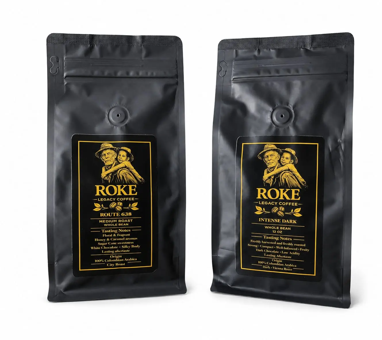 ROKE Signature Bundle | Medium & Dark Roast Colombian Coffee