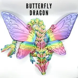 Dragons - Large Winged - Articulated PYE Games - Ombre Multicolored