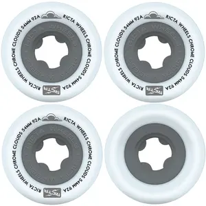 Ricta Wheels 54mm Chrome Clouds 92A Black