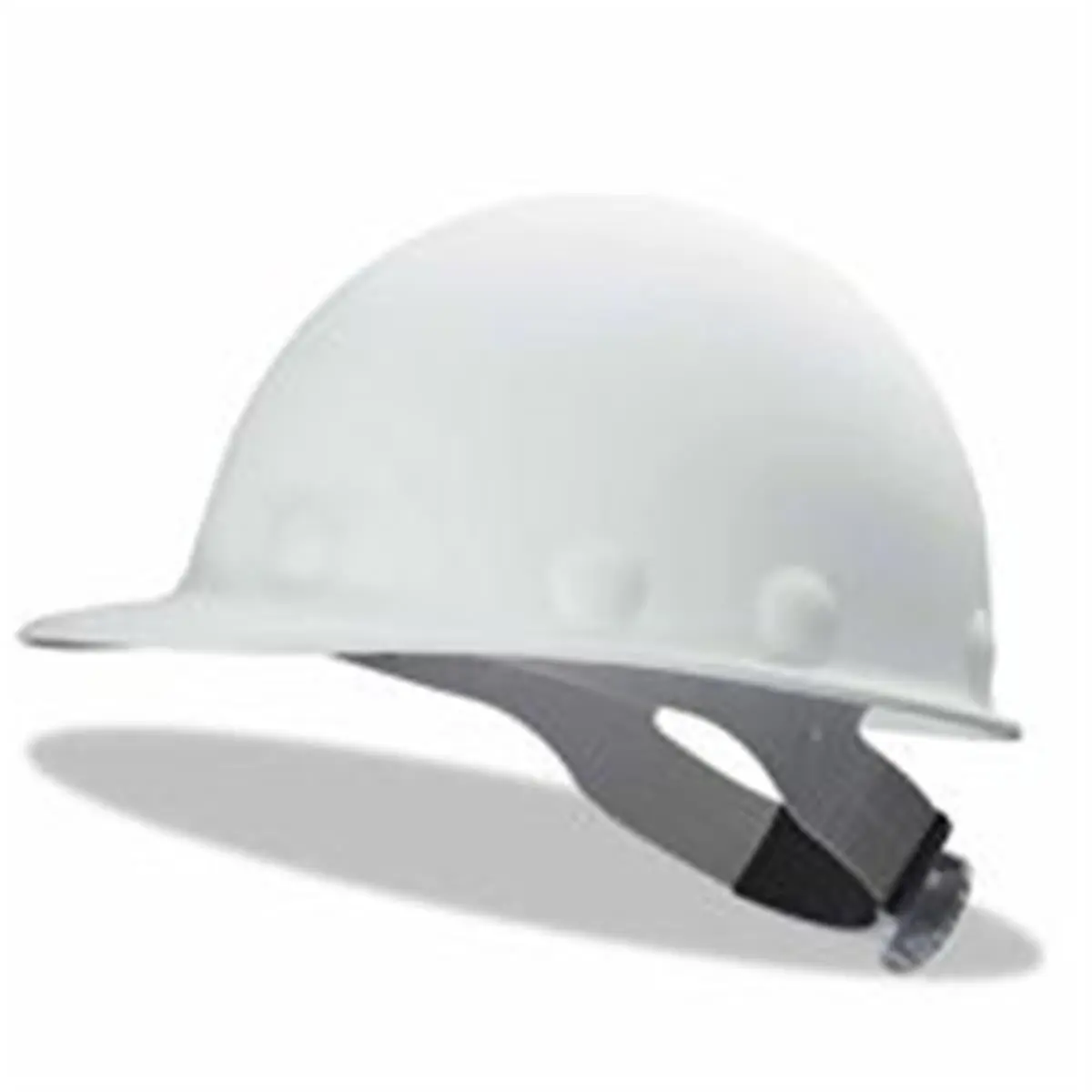 212 MAIN Safety Helmet, White Fibre-Metal Roughneck P2 Series Fiberglass Cap Style Hard Hat, Heat and Impact Resistant, 8-Point Ratchet Suspension