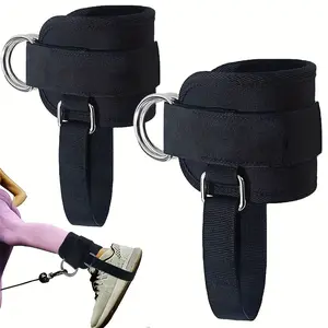 Ankle Straps for Cable Machines Kickbacks - Adjustable Comfort Attachments Gym Cuff Machine Glute Kickback Leg Extensions, Curls & Cuffs