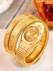 A women's new fashionable and high-end fully automatic movement unique snake shaped quartz watch Elegant Quartz Watch
