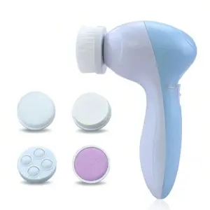 5-in-1 Cleansing Brush, Facial Massage Cleansing Brush, Electric Exfoliating Rotating Massager, Deep Cleansing Exfoliator