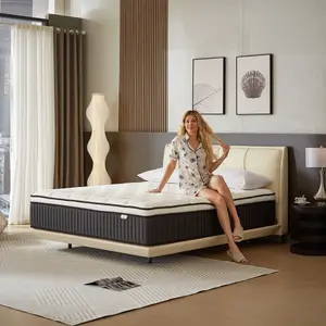 ZYLUMI Orthopedic Memory Foam Mattress – Back Pain Relief, Motion Isolation, Pocket Springs, 100-Night Trial | Pressure Relief for Side Sleepers and Couples，CertiPUR-US and Oeko TEX Certified