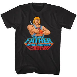Greatest Father Men's T-Shirt,Black Masters of the Universe Tee Shirt He-Man Prince Adam Gift For Him Best Top DAD T-shirt, fathers day gifts 2026,graphic t shirts