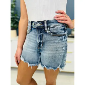 Judy Blue REG/CURVY Summer Snatch Double Button Adjustable Shorts