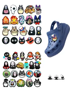Unisex Cartoon Shoe Accessories Set, Fashionable Footwear for Boys & Girls, Includes Faceless Man Design, Perfect Gift for All Occasions, Charm Accessory