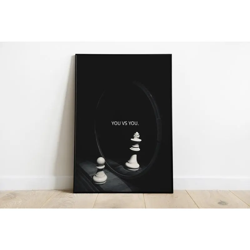 Chess Motivation Inspiration Quotes Wealthy Money Dollars Cash Luxury | Wall Art Room Decor | Print On Paper | No Frame