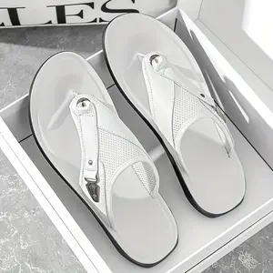 Flip Flop Men's Sandal,Summer New Sandals，Men's Beach Shoes Fathersdaygift Boy Footwear Soft fathersdaygift