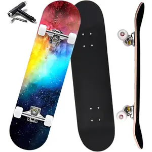 Beginner Skateboard 31*8 Inch 7-Layer Maple Double Kick Concave Board