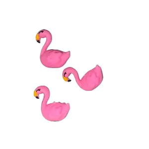 Focal Charms for DIY Bead Pens and Making Keychains - Pink Flamingo Design Perfect for Crafting and Jewelry Making