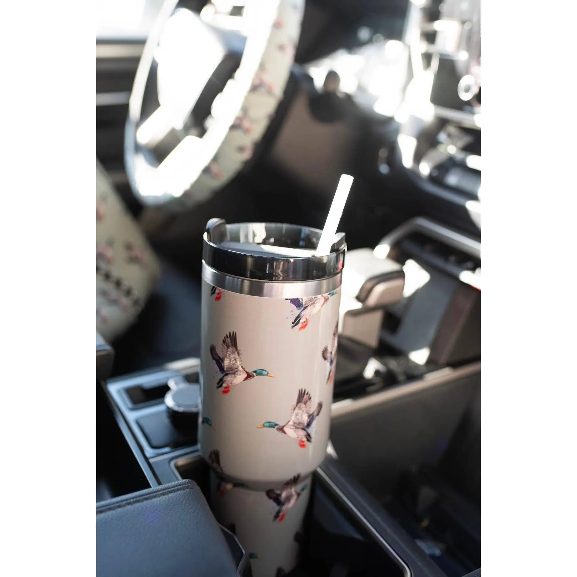Green Duck Tumbler with Handle
