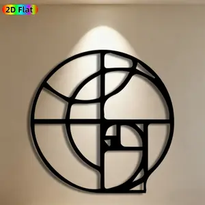 1pc Abstract Geometric Metal Wall Art, Intricate Circular Statue Mural, Ideal Gift for New Year, Easter, Modern Art Enthusiasts, Rust-Resistant Metal Wall Decor Wall Sculptures, Perfect for Living Room Walls & Garden Fence, Contemporary Home Decor Accent