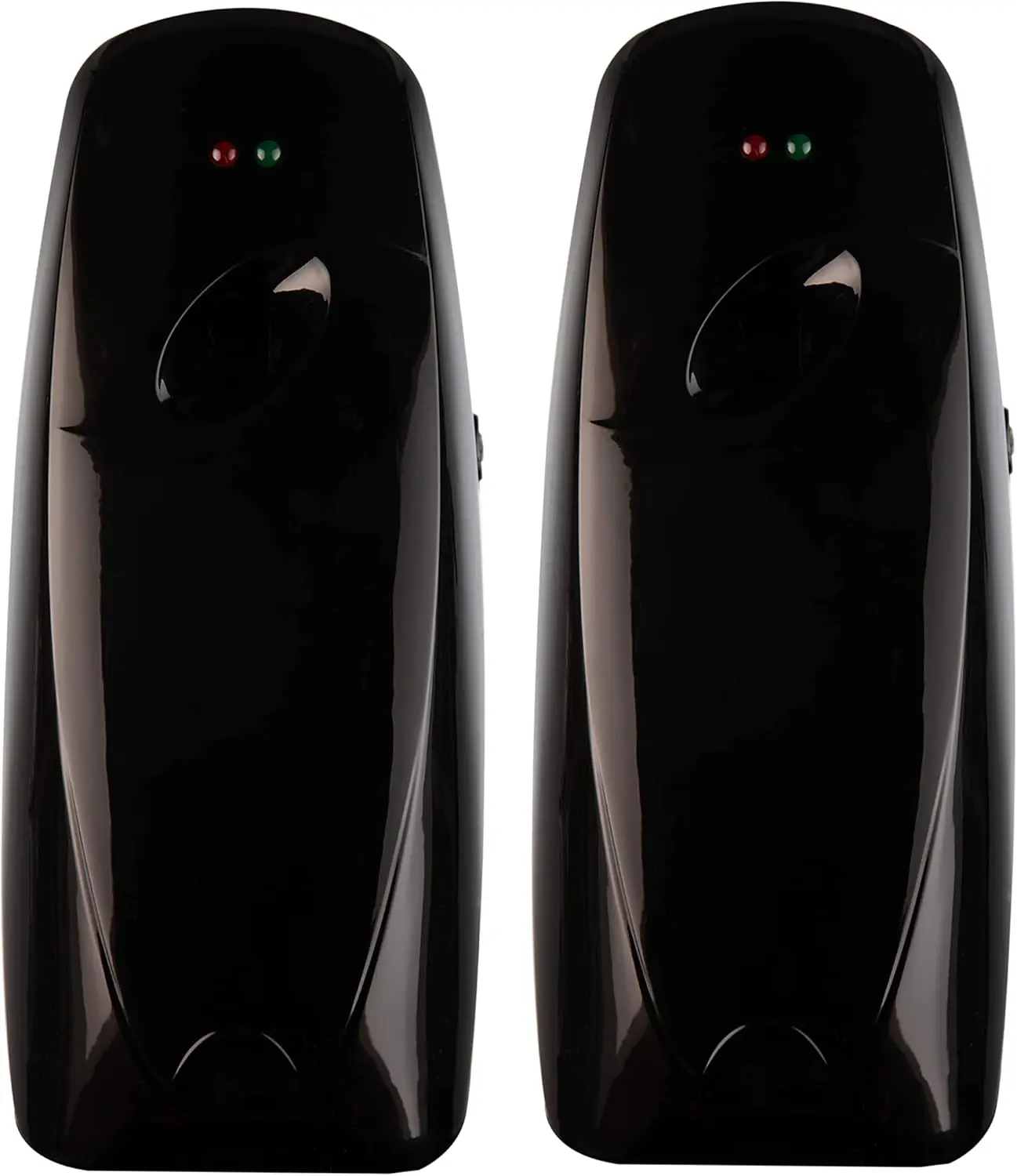 Automatic Air Freshener Spray Dispenser (2-Pack) Wall Mounted or Free Standing, Commercial and  Use, Multiple Time Scent/Mist Release Settings for Room/Restroom Sprayer (Black)