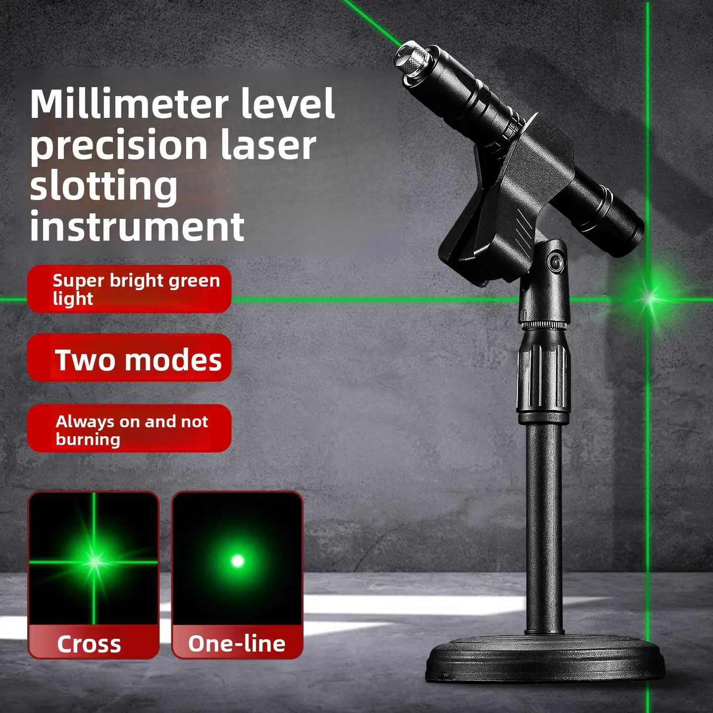 360° Laser Level with Self-Leveling, Rechargeable Battery, Adjustable Tripod Stand, High Precision Lines for DIY Home Projects, Tile, Wall Hanging, and Construction Work